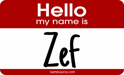 Hello my name is Zef png download