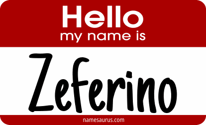 Hello my name is Zeferino png download
