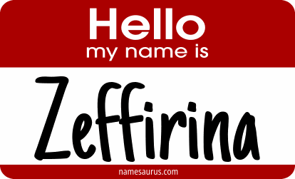 Hello my name is Zeffirina png download