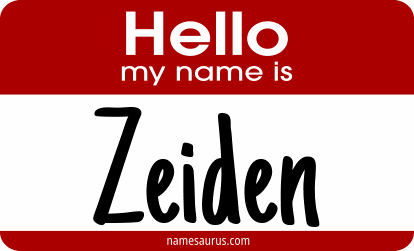 Hello my name is Zeiden png download
