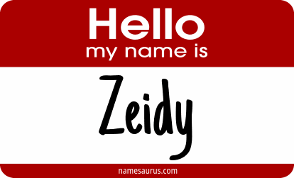 Hello my name is Zeidy png download