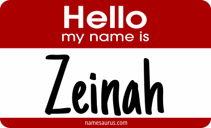 Hello my name is Zeinah png download