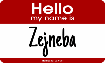 Hello my name is Zejneba png download