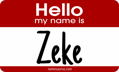 Hello my name is Zeke png download