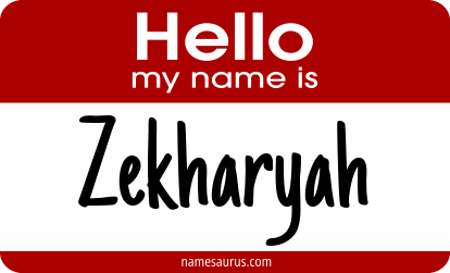 Hello my name is Zekharyah png download