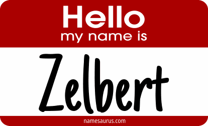 Hello my name is Zelbert png download