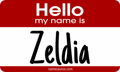 Hello my name is Zeldia png download