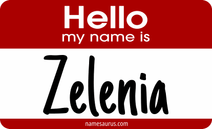 Hello my name is Zelenia png download