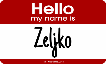 Hello my name is Zeljko png download
