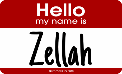 Hello my name is Zellah png download