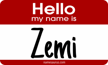 Hello my name is Zemi png download