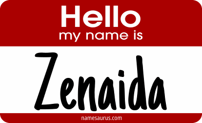 Hello my name is Zenaida png download