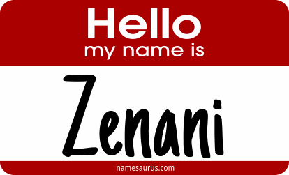 Hello my name is Zenani png download