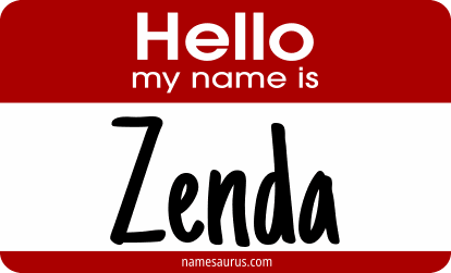 Hello my name is Zenda png download