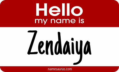 Hello my name is Zendaiya png download