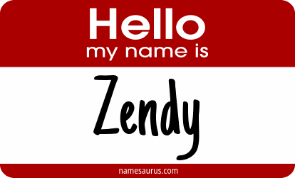 Hello my name is Zendy png download