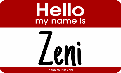 Hello my name is Zeni png download