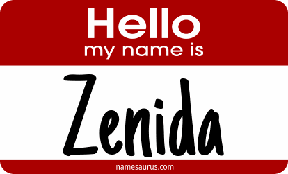 Hello my name is Zenida png download