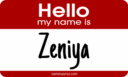 Hello my name is Zeniya png download
