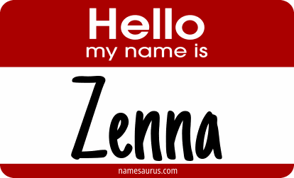 Hello my name is Zenna png download
