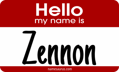 Hello my name is Zennon png download