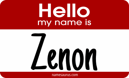 Hello my name is Zenon png download