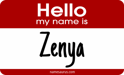 Hello my name is Zenya png download