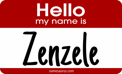 Hello my name is Zenzele png download