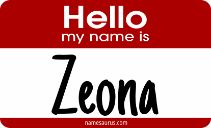 Hello my name is Zeona png download