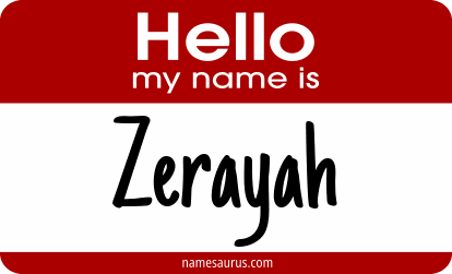Hello my name is Zerayah png download