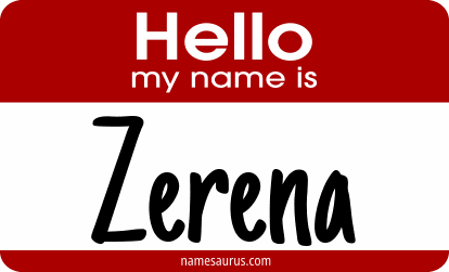 Hello my name is Zerena png download