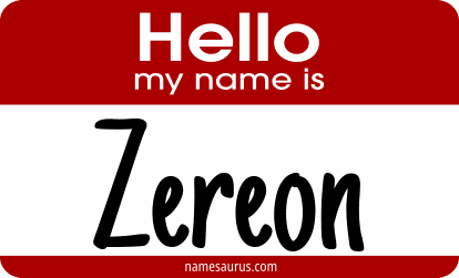 Hello my name is Zereon png download