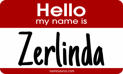 Hello my name is Zerlinda png download