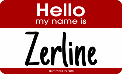 Hello my name is Zerline png download