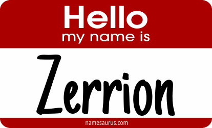 Hello my name is Zerrion png download