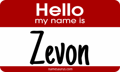 Hello my name is Zevon png download