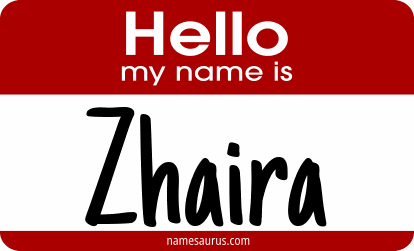 Hello my name is Zhaira png download
