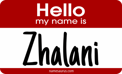 Hello my name is Zhalani png download