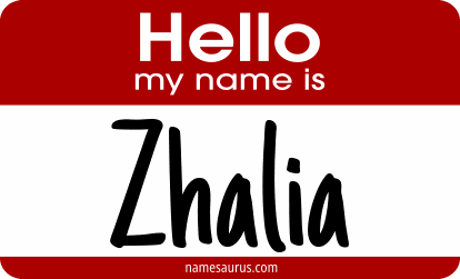 Hello my name is Zhalia png download