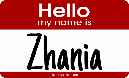 Hello my name is Zhania png download