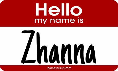 Hello my name is Zhanna png download