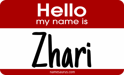 Hello my name is Zhari png download