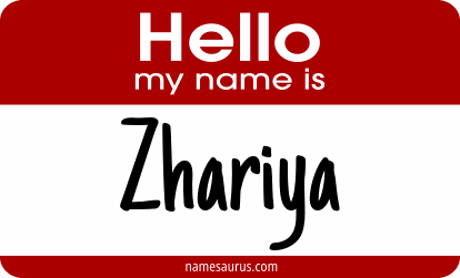 Hello my name is Zhariya png download