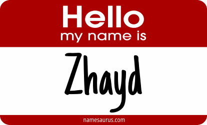 Hello my name is Zhayd png download