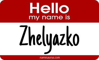 Hello my name is Zhelyazko png download