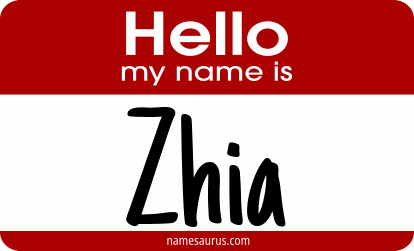 Hello my name is Zhia png download