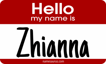 Hello my name is Zhianna png download