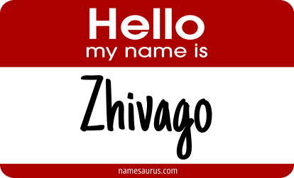 Hello my name is Zhivago png download