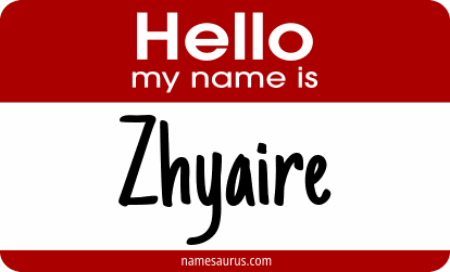 Hello my name is Zhyaire png download