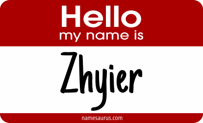Hello my name is Zhyier png download